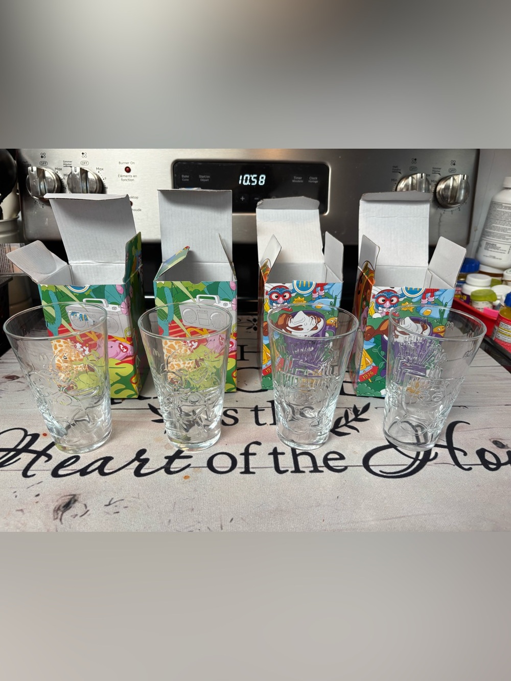 🔴 McDonald’s Ty Beanie Babies Glass Cups Collector Edition Sealed